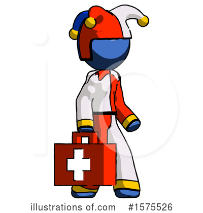 Royalty-Free (RF) Blue Design Mascot Clipart Illustration by Leo Blanchette - Stock Sample #1575526