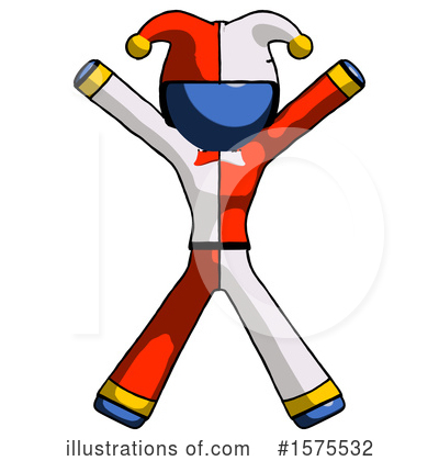 Royalty-Free (RF) Blue Design Mascot Clipart Illustration by Leo Blanchette - Stock Sample #1575532
