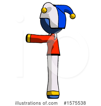 Royalty-Free (RF) Blue Design Mascot Clipart Illustration by Leo Blanchette - Stock Sample #1575538