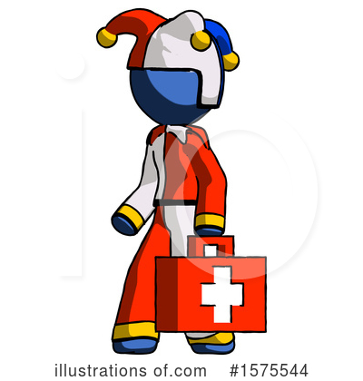 Royalty-Free (RF) Blue Design Mascot Clipart Illustration by Leo Blanchette - Stock Sample #1575544