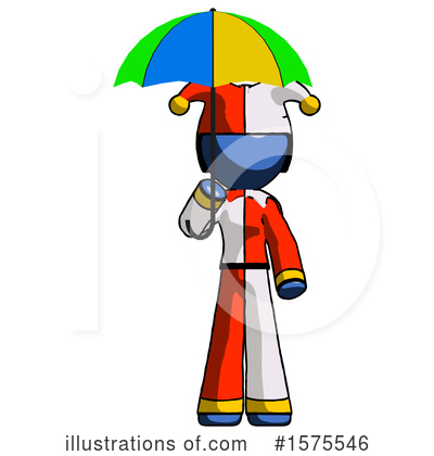 Royalty-Free (RF) Blue Design Mascot Clipart Illustration by Leo Blanchette - Stock Sample #1575546