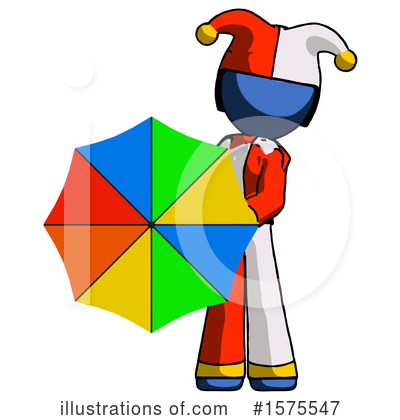 Royalty-Free (RF) Blue Design Mascot Clipart Illustration by Leo Blanchette - Stock Sample #1575547
