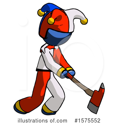 Royalty-Free (RF) Blue Design Mascot Clipart Illustration by Leo Blanchette - Stock Sample #1575552