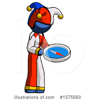 Royalty-Free (RF) Blue Design Mascot Clipart Illustration by Leo Blanchette - Stock Sample #1575563