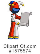 Blue Design Mascot Clipart #1575574 by Leo Blanchette