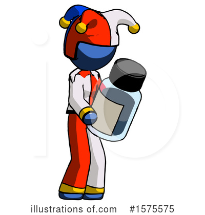 Royalty-Free (RF) Blue Design Mascot Clipart Illustration by Leo Blanchette - Stock Sample #1575575