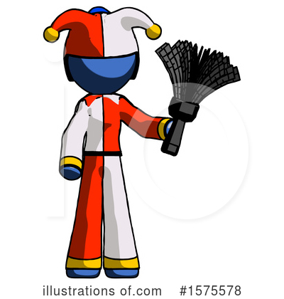 Royalty-Free (RF) Blue Design Mascot Clipart Illustration by Leo Blanchette - Stock Sample #1575578