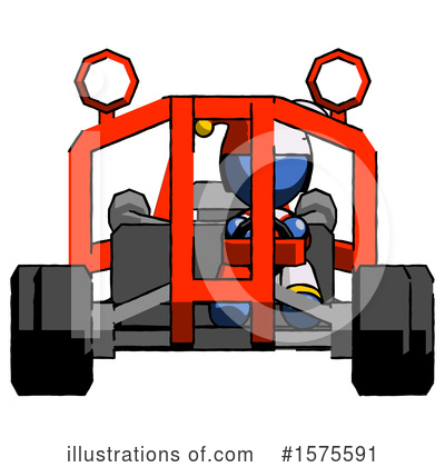 Royalty-Free (RF) Blue Design Mascot Clipart Illustration by Leo Blanchette - Stock Sample #1575591