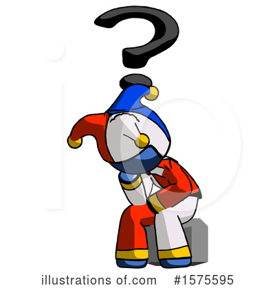 Royalty-Free (RF) Blue Design Mascot Clipart Illustration by Leo Blanchette - Stock Sample #1575595