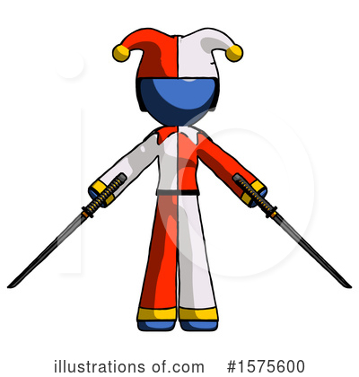 Royalty-Free (RF) Blue Design Mascot Clipart Illustration by Leo Blanchette - Stock Sample #1575600