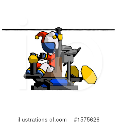 Royalty-Free (RF) Blue Design Mascot Clipart Illustration by Leo Blanchette - Stock Sample #1575626