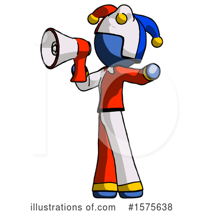 Royalty-Free (RF) Blue Design Mascot Clipart Illustration by Leo Blanchette - Stock Sample #1575638