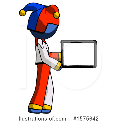 Royalty-Free (RF) Blue Design Mascot Clipart Illustration by Leo Blanchette - Stock Sample #1575642