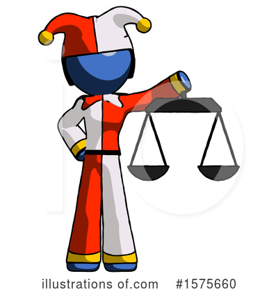 Royalty-Free (RF) Blue Design Mascot Clipart Illustration by Leo Blanchette - Stock Sample #1575660