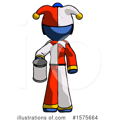 Royalty-Free (RF) Blue Design Mascot Clipart Illustration by Leo Blanchette - Stock Sample #1575664