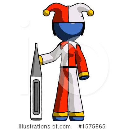 Royalty-Free (RF) Blue Design Mascot Clipart Illustration by Leo Blanchette - Stock Sample #1575665