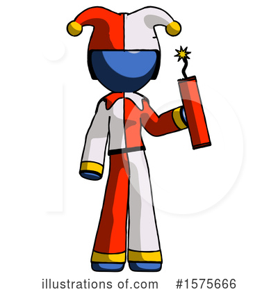 Royalty-Free (RF) Blue Design Mascot Clipart Illustration by Leo Blanchette - Stock Sample #1575666