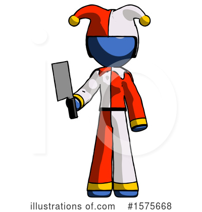 Royalty-Free (RF) Blue Design Mascot Clipart Illustration by Leo Blanchette - Stock Sample #1575668