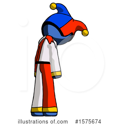 Royalty-Free (RF) Blue Design Mascot Clipart Illustration by Leo Blanchette - Stock Sample #1575674