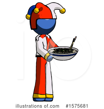 Royalty-Free (RF) Blue Design Mascot Clipart Illustration by Leo Blanchette - Stock Sample #1575681