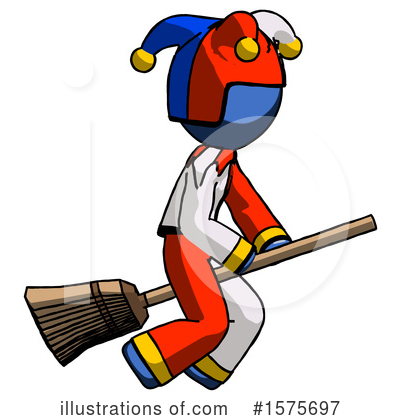 Royalty-Free (RF) Blue Design Mascot Clipart Illustration by Leo Blanchette - Stock Sample #1575697