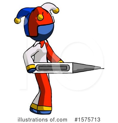 Royalty-Free (RF) Blue Design Mascot Clipart Illustration by Leo Blanchette - Stock Sample #1575713