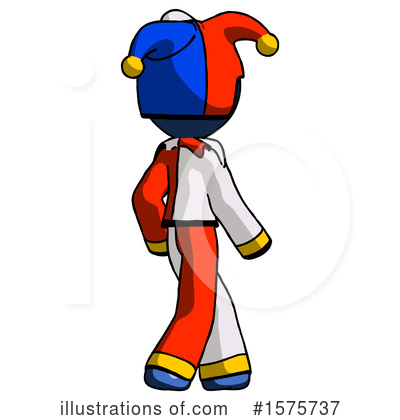 Royalty-Free (RF) Blue Design Mascot Clipart Illustration by Leo Blanchette - Stock Sample #1575737