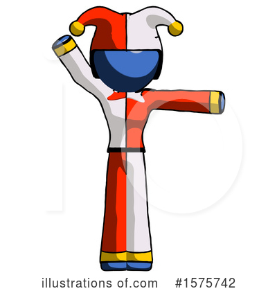 Royalty-Free (RF) Blue Design Mascot Clipart Illustration by Leo Blanchette - Stock Sample #1575742