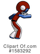 Blue Design Mascot Clipart #1583292 by Leo Blanchette
