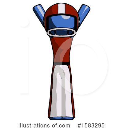 Royalty-Free (RF) Blue Design Mascot Clipart Illustration by Leo Blanchette - Stock Sample #1583295