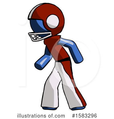 Royalty-Free (RF) Blue Design Mascot Clipart Illustration by Leo Blanchette - Stock Sample #1583296