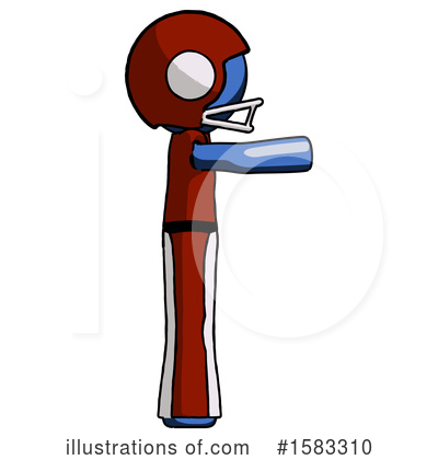 Royalty-Free (RF) Blue Design Mascot Clipart Illustration by Leo Blanchette - Stock Sample #1583310
