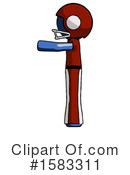 Blue Design Mascot Clipart #1583311 by Leo Blanchette
