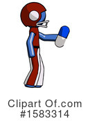 Blue Design Mascot Clipart #1583314 by Leo Blanchette