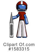 Blue Design Mascot Clipart #1583315 by Leo Blanchette
