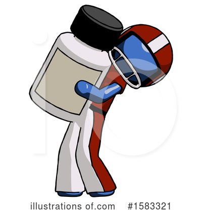 Royalty-Free (RF) Blue Design Mascot Clipart Illustration by Leo Blanchette - Stock Sample #1583321