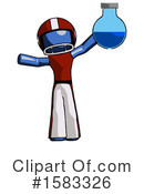 Blue Design Mascot Clipart #1583326 by Leo Blanchette