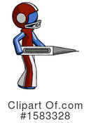 Blue Design Mascot Clipart #1583328 by Leo Blanchette