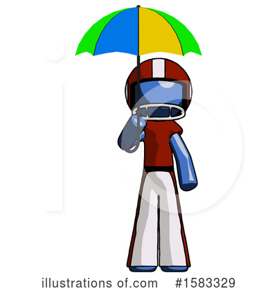 Royalty-Free (RF) Blue Design Mascot Clipart Illustration by Leo Blanchette - Stock Sample #1583329