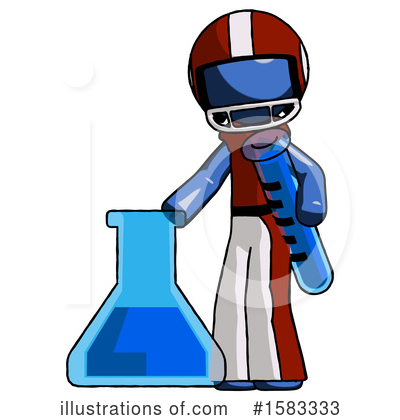 Royalty-Free (RF) Blue Design Mascot Clipart Illustration by Leo Blanchette - Stock Sample #1583333