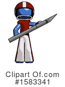 Blue Design Mascot Clipart #1583341 by Leo Blanchette