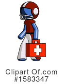 Blue Design Mascot Clipart #1583347 by Leo Blanchette