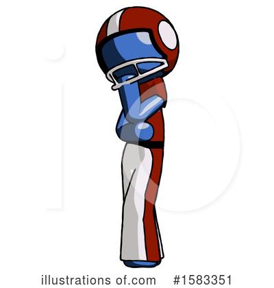 Royalty-Free (RF) Blue Design Mascot Clipart Illustration by Leo Blanchette - Stock Sample #1583351