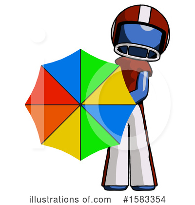 Royalty-Free (RF) Blue Design Mascot Clipart Illustration by Leo Blanchette - Stock Sample #1583354