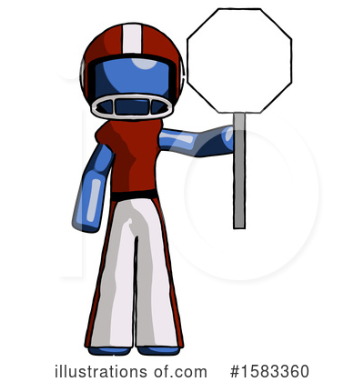 Royalty-Free (RF) Blue Design Mascot Clipart Illustration by Leo Blanchette - Stock Sample #1583360