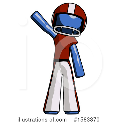 Royalty-Free (RF) Blue Design Mascot Clipart Illustration by Leo Blanchette - Stock Sample #1583370