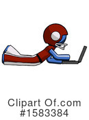 Blue Design Mascot Clipart #1583384 by Leo Blanchette
