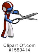 Blue Design Mascot Clipart #1583414 by Leo Blanchette