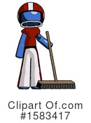Blue Design Mascot Clipart #1583417 by Leo Blanchette