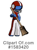 Blue Design Mascot Clipart #1583420 by Leo Blanchette